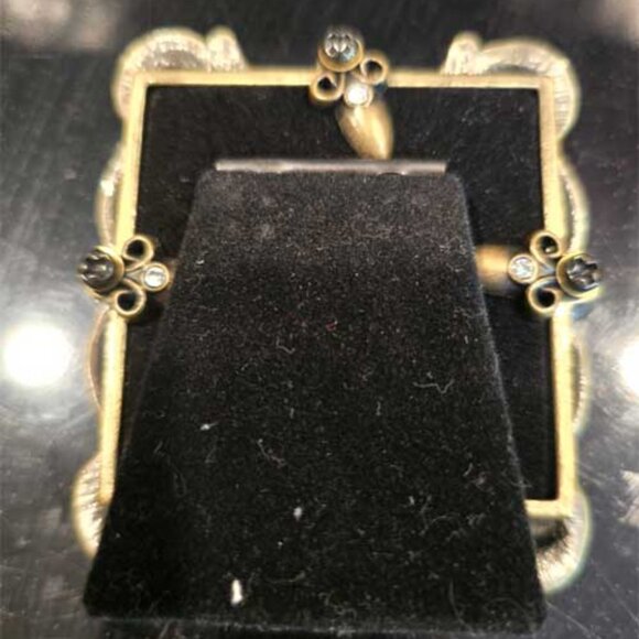 Z Gallerie Enameled with Rhinestones Frame Set (2) NEW 3" x 3" - Picture 6 of 8